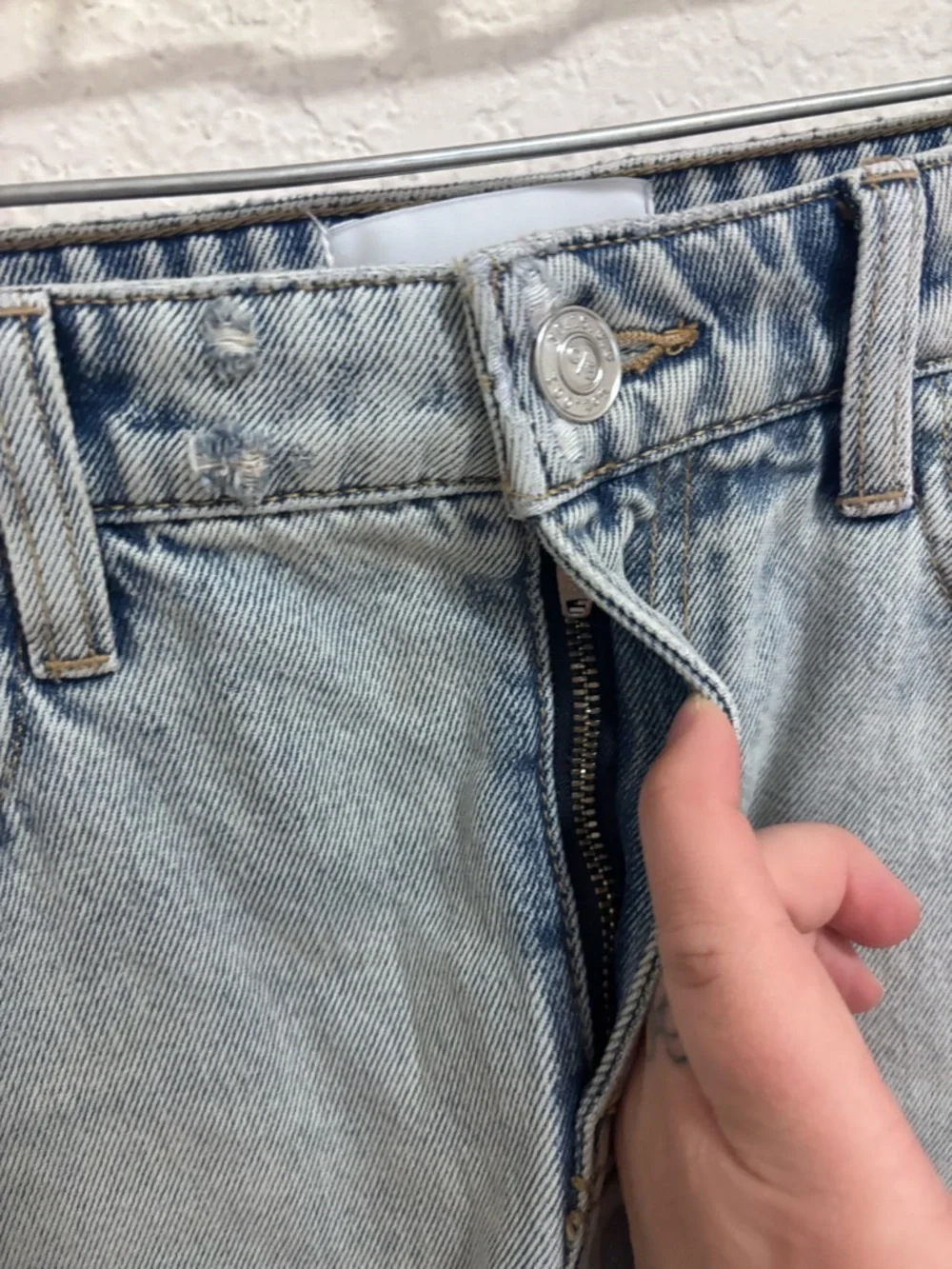 Current/elliott denim mini skirt